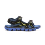 Regatta Kids' Kota Drift Lightweight Walking Sandals Nautical Blue Electric Lime, Size: UK10