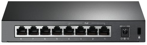 TP-Link - 8 Ports PoE Netværks Switch - 10/100 Mbps