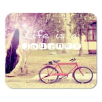 Mousepad Computer Notepad Office Quote Life is Journey Travel Adventure Inspiration Live Motivation Happy Home School Game Player Computer Worker Inch