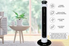 32" Tower Fan Oscillating Instant Air Cooling 3 Speed Silent Portable Free Stand