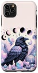 Coque pour iPhone 11 Pro Max Mystic Raven Aura: Raven Pastel Goth Moon Phases