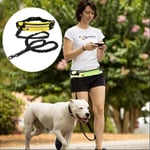 Reflekterande hundkoppel elastiskt sport midjeväska set löpbälte magväska handsfree hund dragrep jogging drag hundkoppel