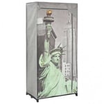 Garderob New York 75x45x160 cm tyg