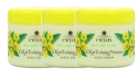 Cyclax Night Cream Nature Pure Oil Of Evening Primrose 300ml x 3