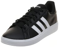 adidas Homme Grand TD Lifestyle Court Casual Shoes Sneaker, Core Black/FTWR White/Core Black, 44 2/3 EU