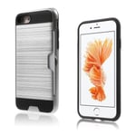 Apple Absalon Borstad Hybrid Skal För Iphone 7 / 8 - Silver