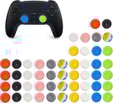 Gothicana By Emplot De 50 Capuchons Colorés En Silicone Pour Manette De Xbox - Accessoires De Rechange Pour Manette De Ps5, Ps4, Ps3, Ps2, Xbox 360 - 10 Couleurs