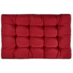 Beautissu - Style Coussins pour Canape Euro Palette - Assise, Banquette Rouge, 120x80x15 cm
