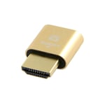 HDMI 1.4 DDC EDID dummy hankontakt guldfärgad skärm emulator adapter