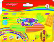 Pbs Connect Plasticine Keyroad 6 Färger Neon X 30G