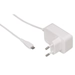 HAMA Laddare 220V MicroUSB - vit
