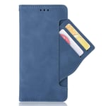 HAOTIAN Case for Xiaomi Redmi 9AT / Redmi 9A Case Wallet Flip Cover, Leather Protective Cover & Credit Card Pocket, Support Kickstand Slim Case for Xiaomi Redmi 9AT / Redmi 9A, Blue