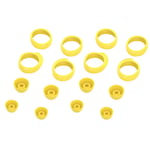 Hemobllo 16 Pcs Replacement Ear Tips Compatible for Samsung Galaxy Buds/Buds+ - Soft Silicone Earbuds Eartips Wingtips Earhooks Kit Earpads Earphones Tips Cover (Yellow)