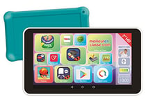 Lexibook LexiTab 7" -Tablette enfant avec applications éducatives, jeux et contrôles parentaux - Pochette protection incluse - Android, Wi-Fi, Bluetooth, Google Play, YouTube, blanche/verte, MFC148FR