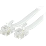 Modularkablage 4P4C(RJ9/RJ10/RJ11/RJ22) 3m - Vit