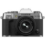 Fujifilm X-T50 + XC 15-45/3.5-5.6 OIS PZ -systemkamera, silver
