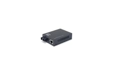 LevelOne GVT-2013 RJ45 til SC Gigabit Media Converter, PoE PSE, Multi-Mode Fiber, 550m