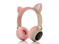 HUAKLIN Headset Bluetooth headset children's girl son cat ear wireless Bluetooth music voice headset E