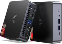 NiPoGi Mini PC Gaming ΑΜD Ryzen 9 6900HX(8C/16T, jusqu'à 4,9GHz), 16Go DDR5 4800MHz/ 512Go NVMe PCIe3.0 SSD,WiFi6/BT5.2/ 4K@60Hz
