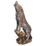 Design Toscano KY7966 Statue de Jardin Loup Solitaire Hurlant Multicolore 35,5 x 28 x 90 cm