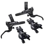 Shimano XT M8100 Front And Rear Disc Brake Set - Black / Pair 800mm /1450mm Hose