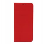 Smart Magnetic Case Flip Book Wallet Stand Phone Cover for Motorola Moto G72 Red