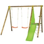 Trigano Jardin Dani Wooden Swing and Slide Set