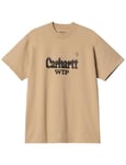 Carhartt WIP Spree Half Tone Tee - Dusty H Brown Size: Large, Colour: Dusty H Brown