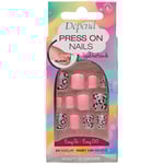Depend Press On Nails Pink Leopard