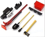 HONG YI-HAT RC Crawler 1:10 Accessories Mini Fuel | Winch Making Toolkit Axial Tank for SCX10 D90 D110 RC4WD CC01 TAMIYA RC Truck Car parts Spare Parts (Color : Red)