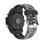 Garmin Instinct 2X Solar Klockarmband i Silikon - Svart / Grå