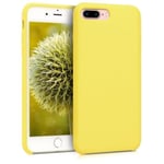 kwmobile Coque Apple iPhone 7 Plus / 8 Plus - Coque pour Apple iPhone 7 Plus / 8 Plus - Housse de téléphone en silicone jaune pastel
