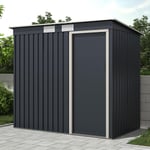 Metal Galvanised Steel Shed 6.6ft x 4ft