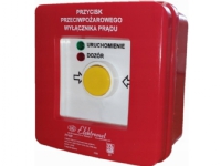 Elektromet Fire-knapp. n/t 2 strømbaner 12A R-Z automatiske røde/grønne dioder 230V AC/230V AC PPWP-2s A/4 904402