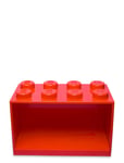 Lego Brick Shelf 8 *Villkorat Erbjudande Home Kids Decor Furniture Shelves Röd LEGO STORAGE