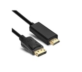 1.8M Display Port DP to HDMI Male HDTV LCD PC Laptop AV Cable Adaptor