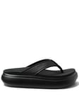 Reef Cushion Bondi Toe Post Sandals - Black, Black, Size 8, Women