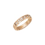 Chopard Ice Cube 18ct Rose Gold Diamond Half Set Medium Ring - 54