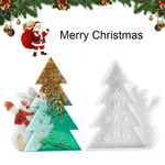 Crystal Epoxy Resin Mold Santa Christmas Tree Decorations