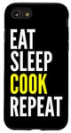 Coque pour iPhone SE (2020) / 7 / 8 Eat Sleep Cook Repeat - Chef Funny