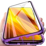 Samsung Galaxy A35 5G - Magnetiskt Dubbelsidigt Skal Lila