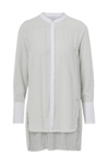Coster Copenhagen - Lang skjorte Shirt With Stripes Hvit 38 White 294 Vevd