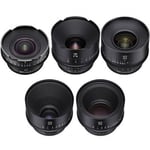 Samyang Xeen 5 Cinema Lens Kit (14 T3.1/24/35/50/85mm T1.5) for Canon EF