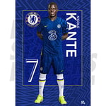 Be The Star Posters Chelsea FC Kante Headshot 21/22 Poster A3 - Officially Licensed Product, Blue, 16.5 x 11.7 inches