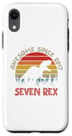 iPhone XR Kids Seven Rex 7th Birthday Gift Second Dinosaur 7 Year Old Case