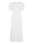Sequin Smock Puffy Dress Maxiklänning Festklänning White ROTATE Birger Christensen