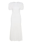 ROTATE Birger Christensen Sequin Smock Puffy Dress Vit