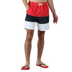 Regatta Men Bratchmar VI' Quick Drying Mesh Lined Shorts Swimwear - Red/Navy/White, Small
