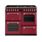 Stoves 444411543 Richmond Deluxe 100cm Dual Fuel Range Cooker - Red