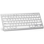 Bluetooth Keyboard Compatible With New Ipad 10.2(9th Gen 2021/8th white